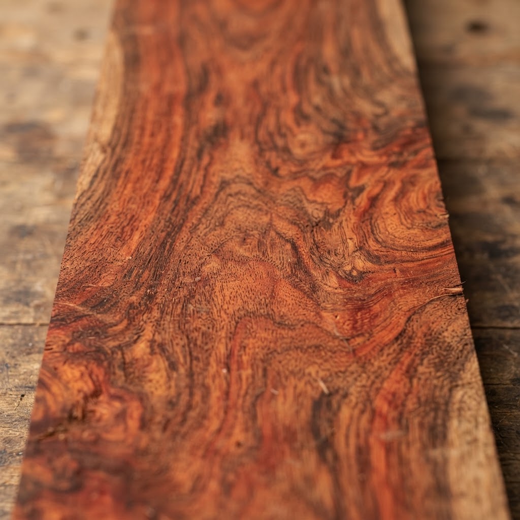Brazilian Cherry (Jatoba variant) wood grain