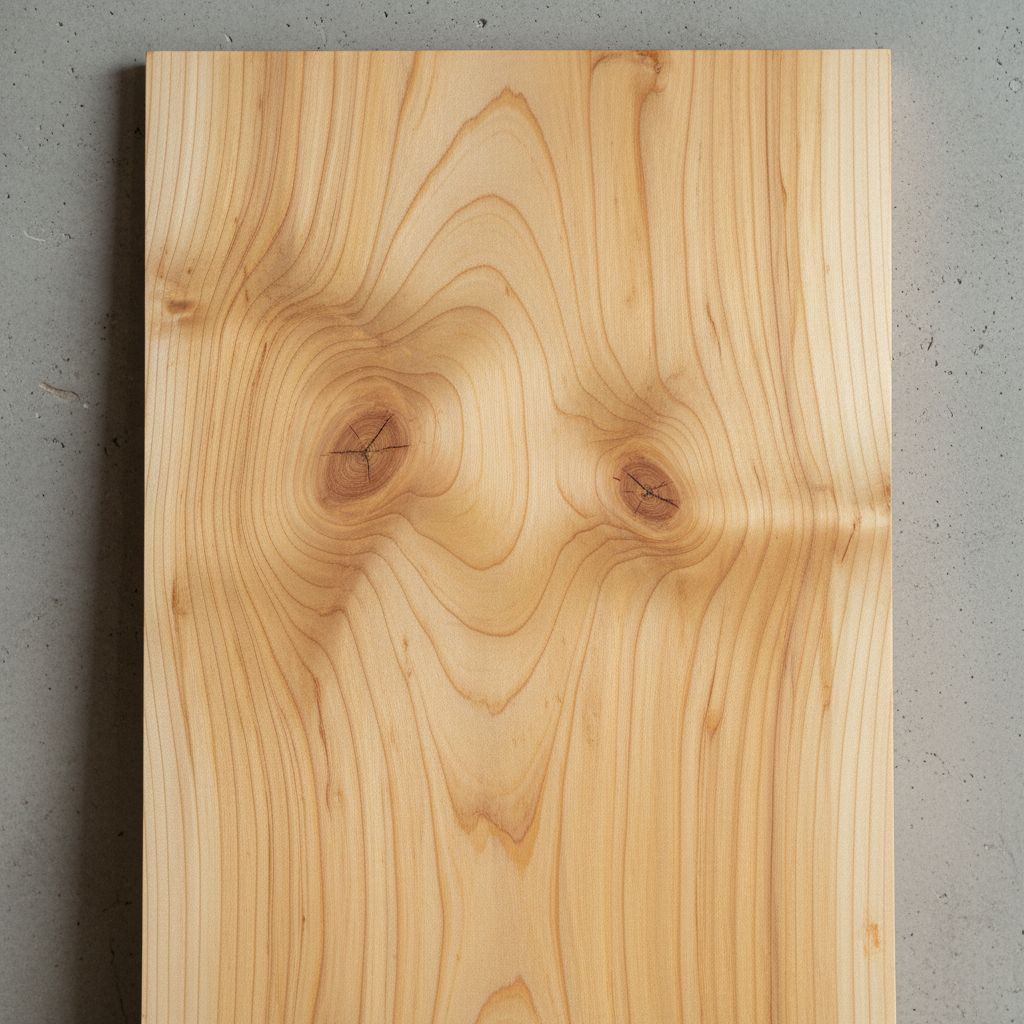 Alaska Yellow Cedar finished surface