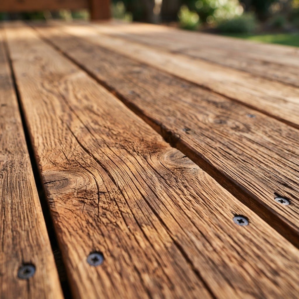 Cedar Decking wood grain