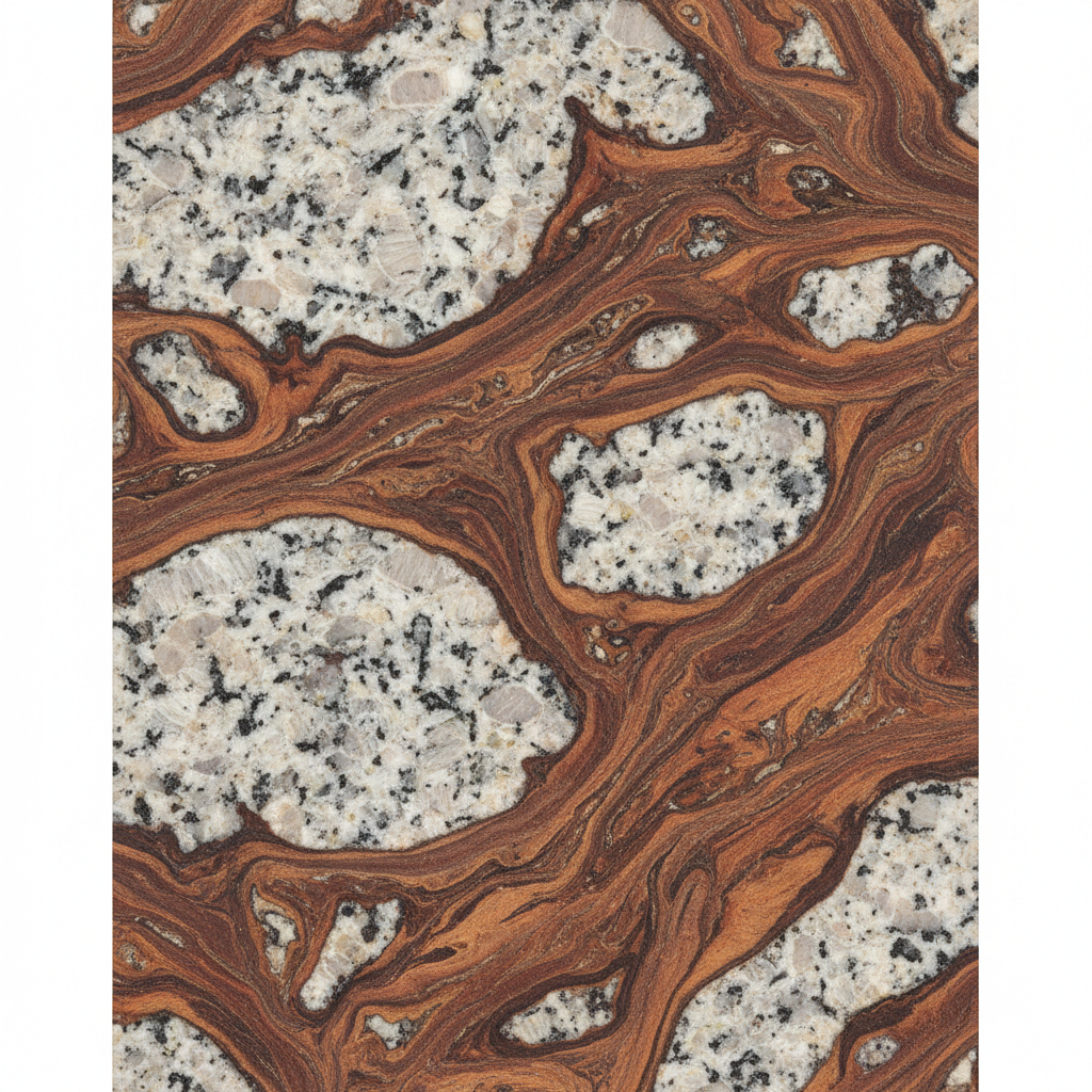Granite wood grain texture