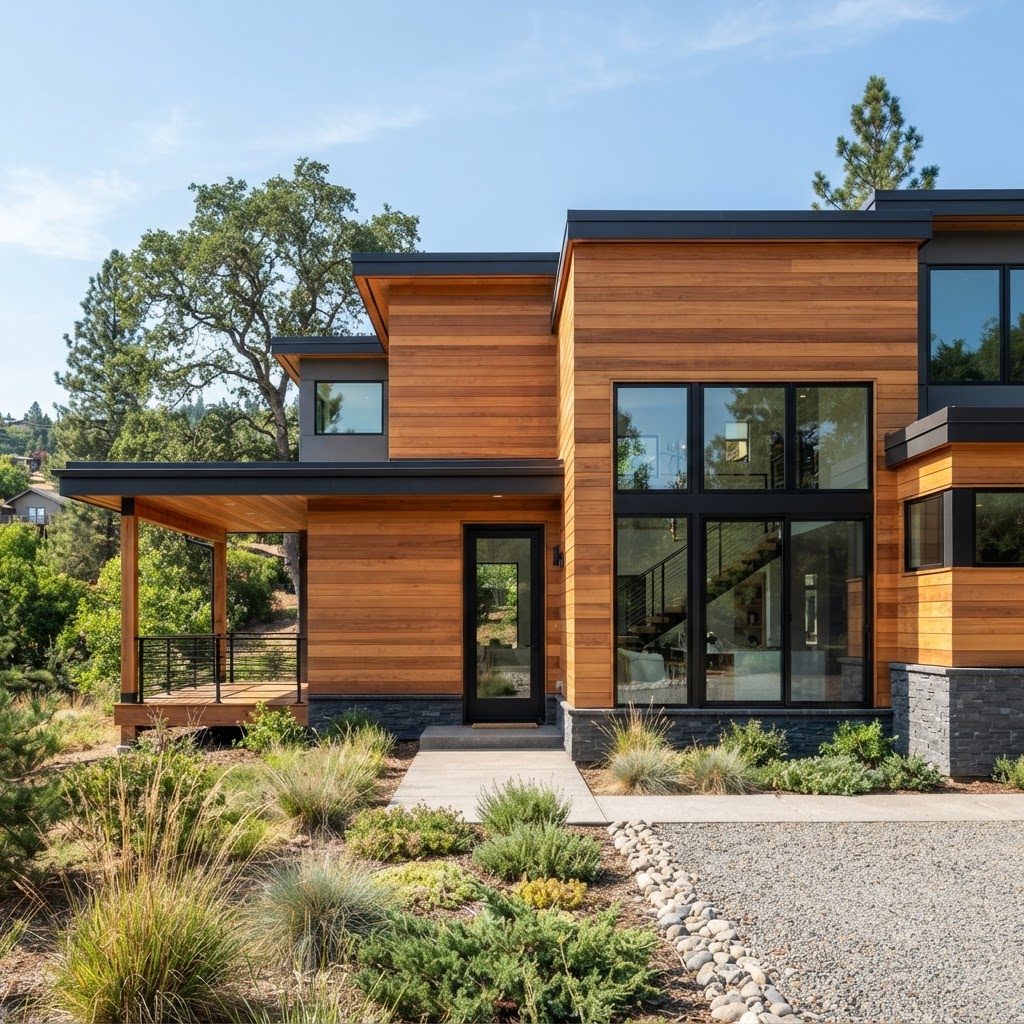 Western Red Cedar Siding — Modern Exterior