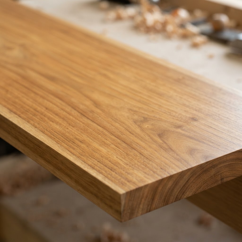 Burmese Teak finished surface