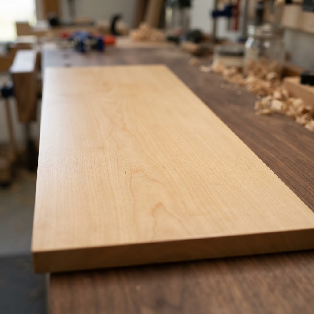 Basswood finished surface