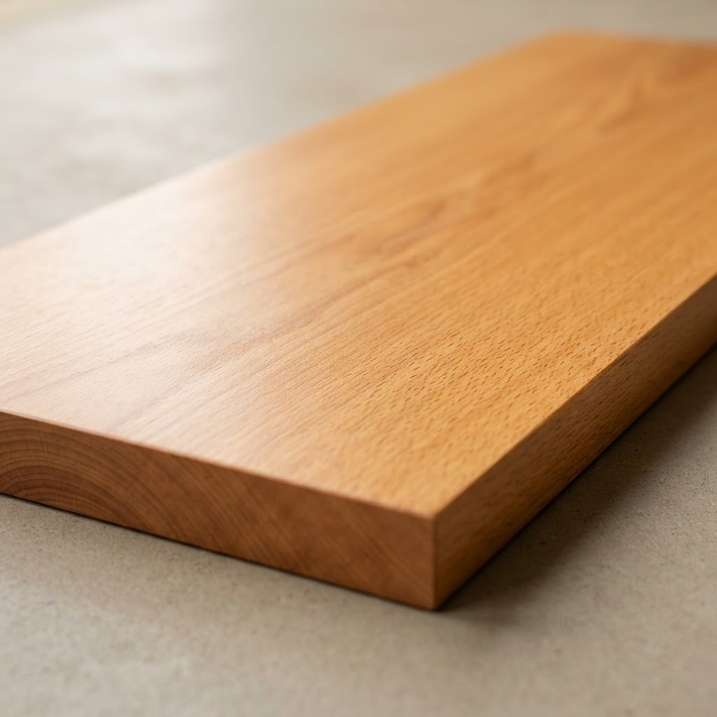 Beech finished surface
