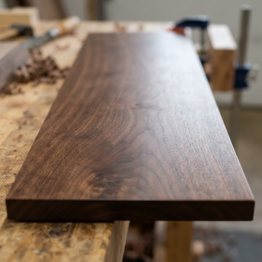 Steamed Walnut finished surface