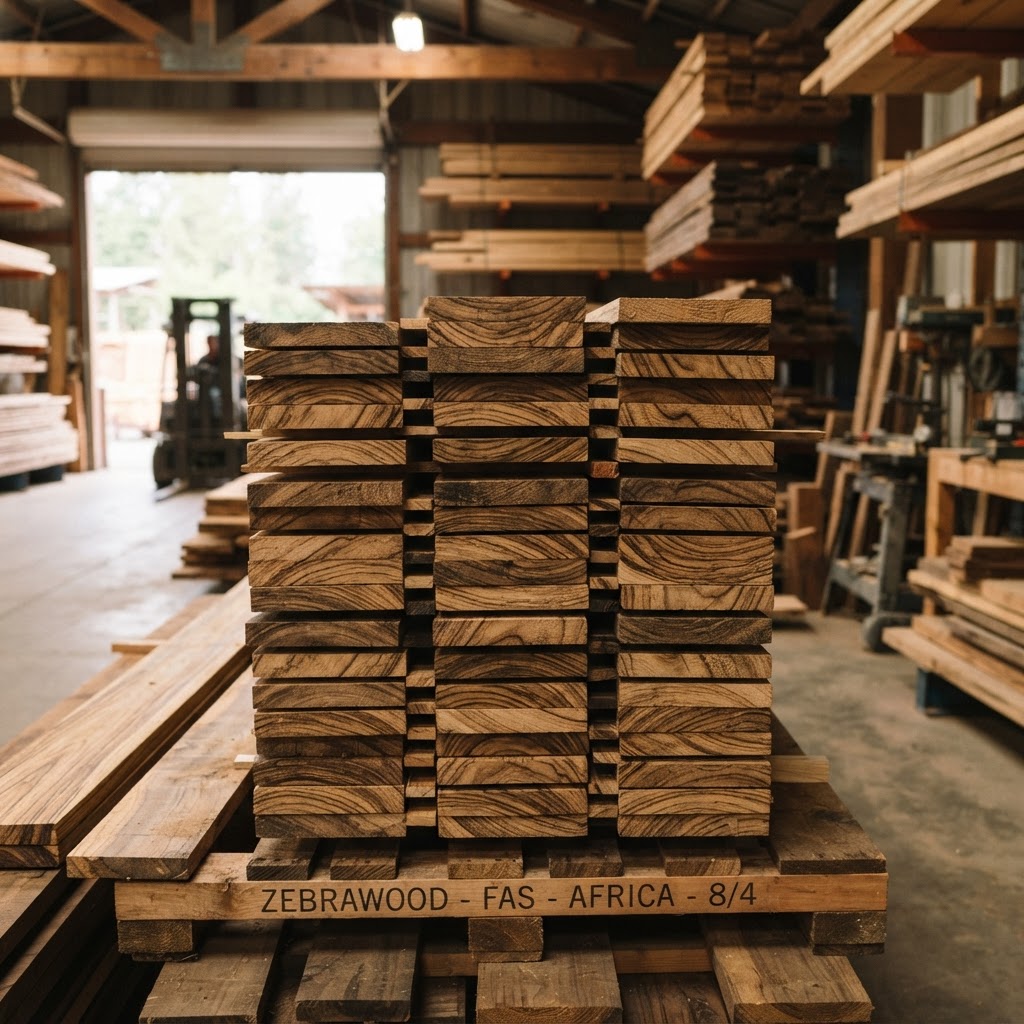 Zebrawood wood