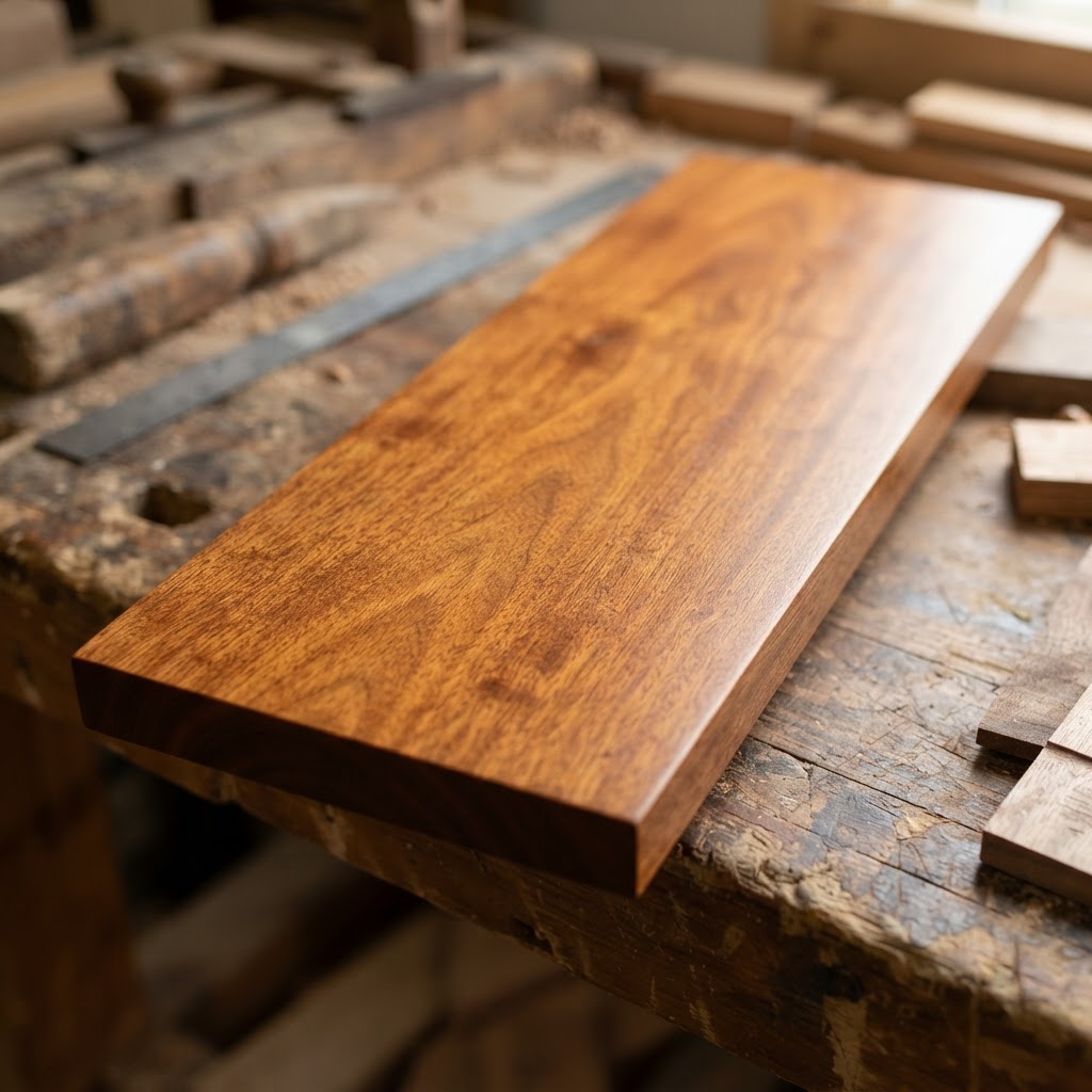 Makore finished surface