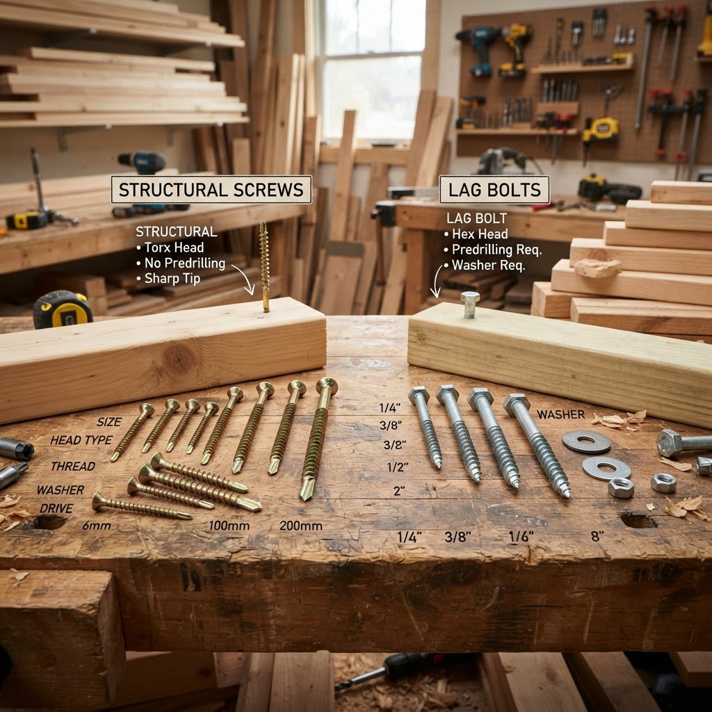 Structural Screws vs Lag Bolts — Lumberama Structural Screws vs Lag Bolts — Lumberama