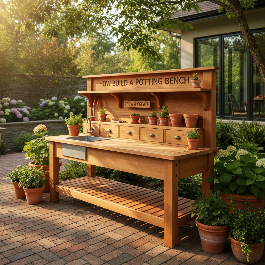 How to Build a Potting Bench | Lumberama How to Build a Potting Bench | Lumberama