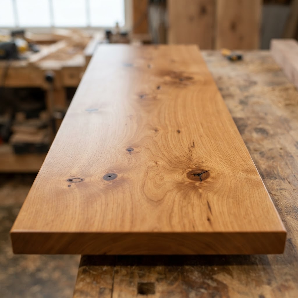 Knotty Alder finished surface