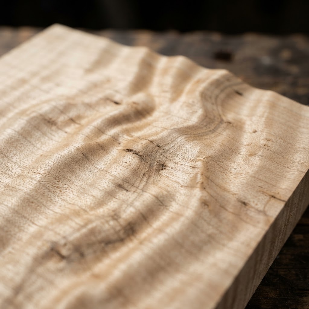 Curly Maple wood grain