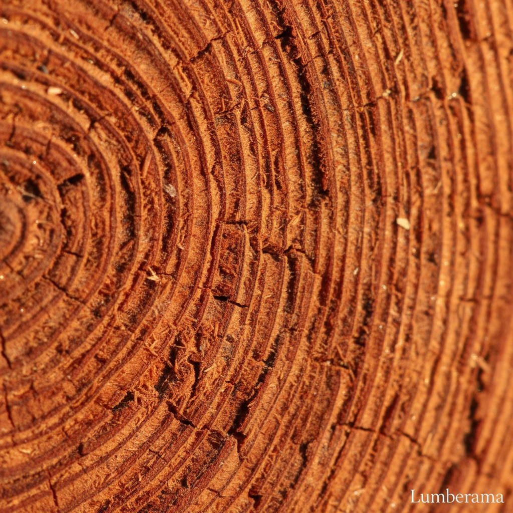 Redwood wood grain detail