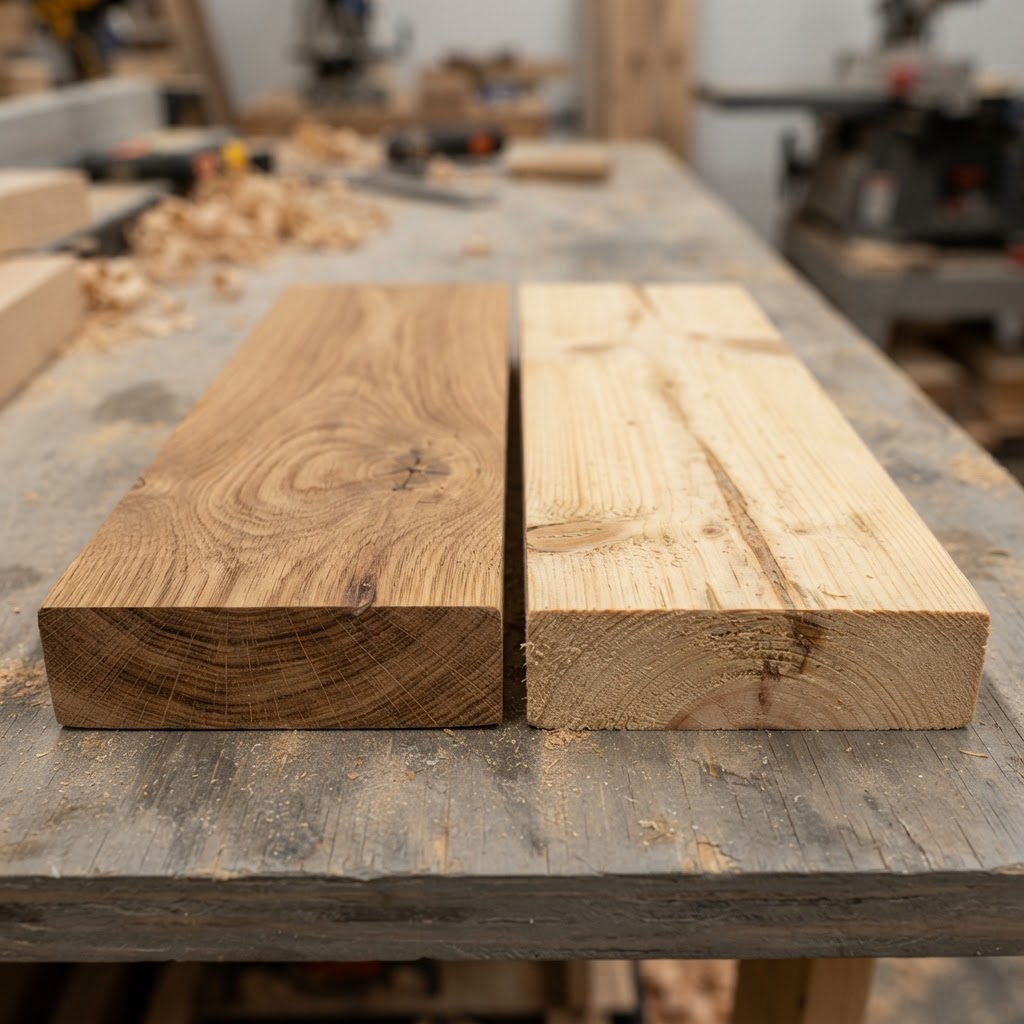 FSC Certified vs SFI Certified wood grain comparison