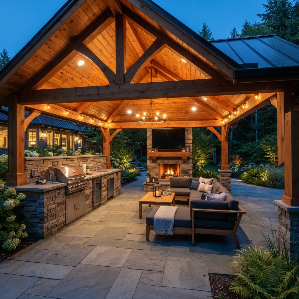 Glulam Pavilion — Outdoor Living