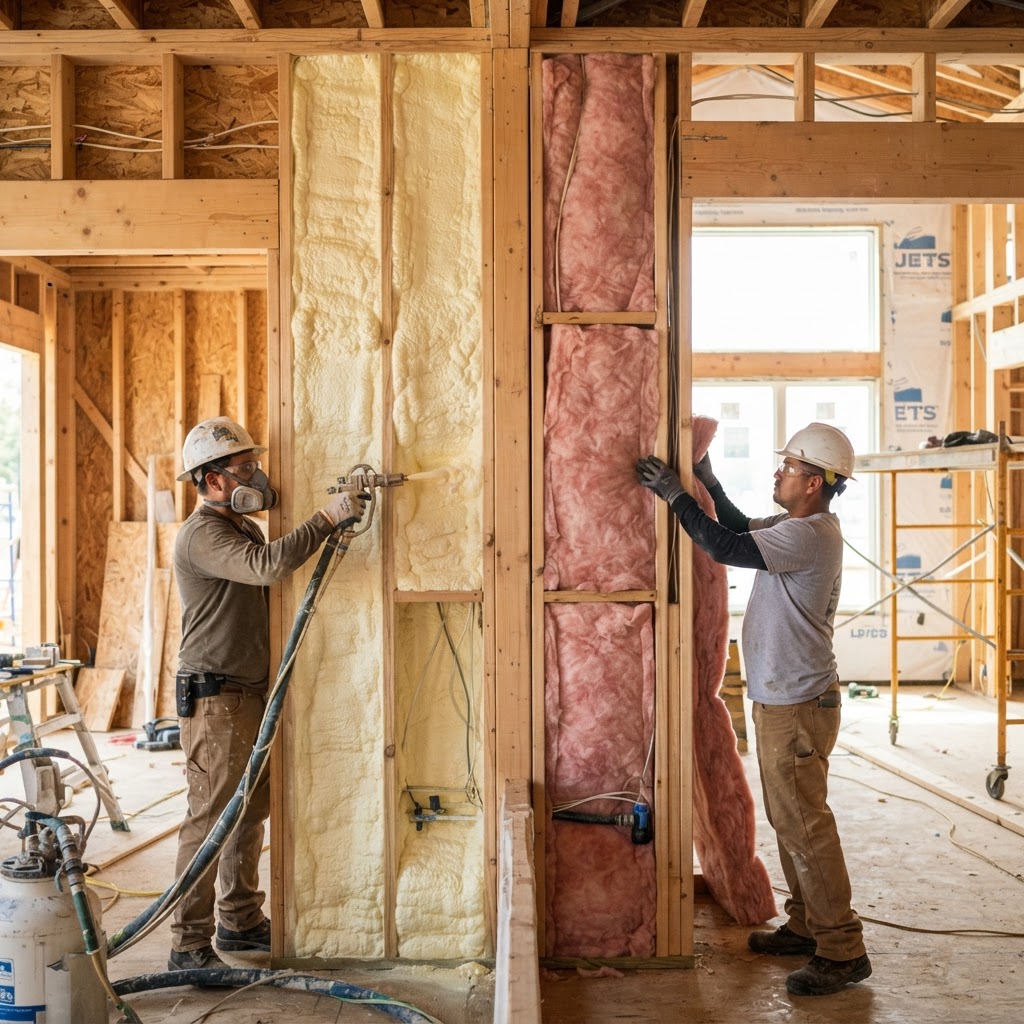 Spray Foam vs Fiberglass Insulation — Lumberama