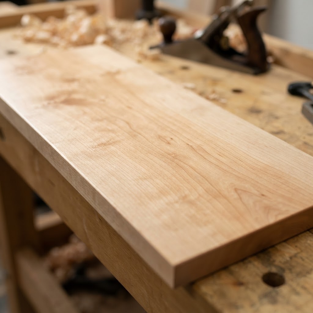 Soft Maple finished surface