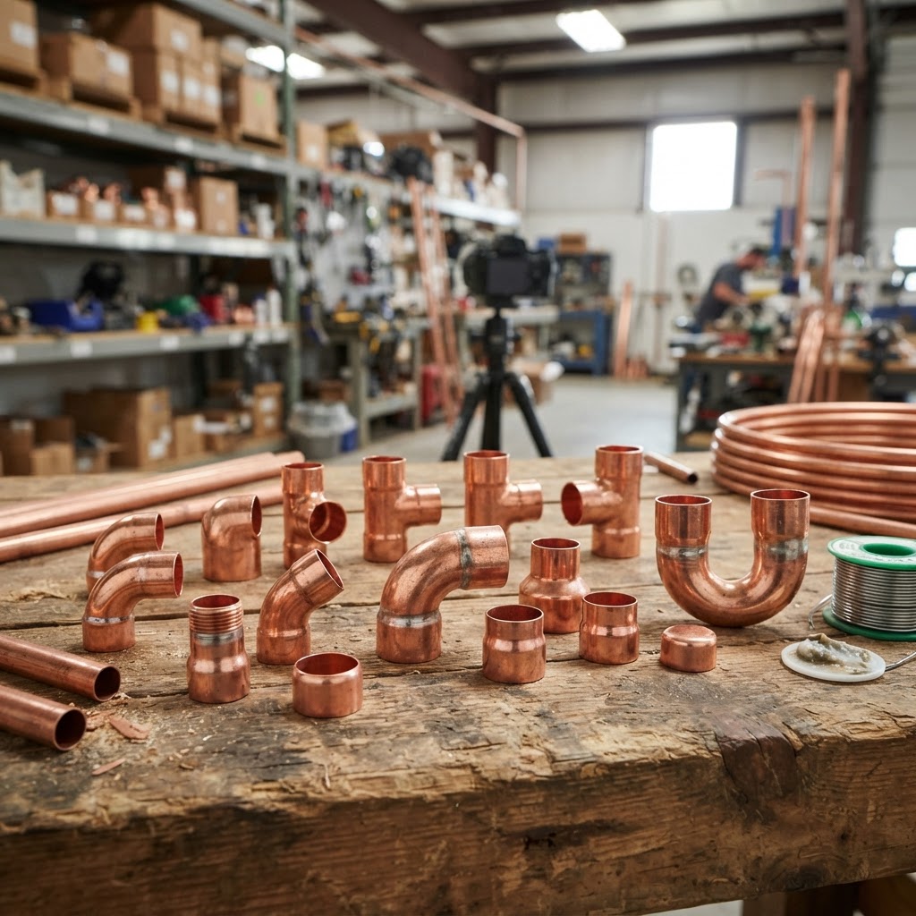 Copper Pipe Fittings - building material
