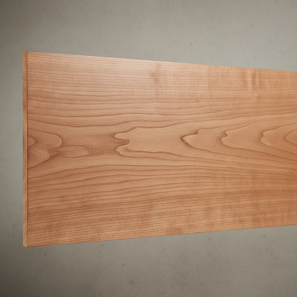 Alder finished surface