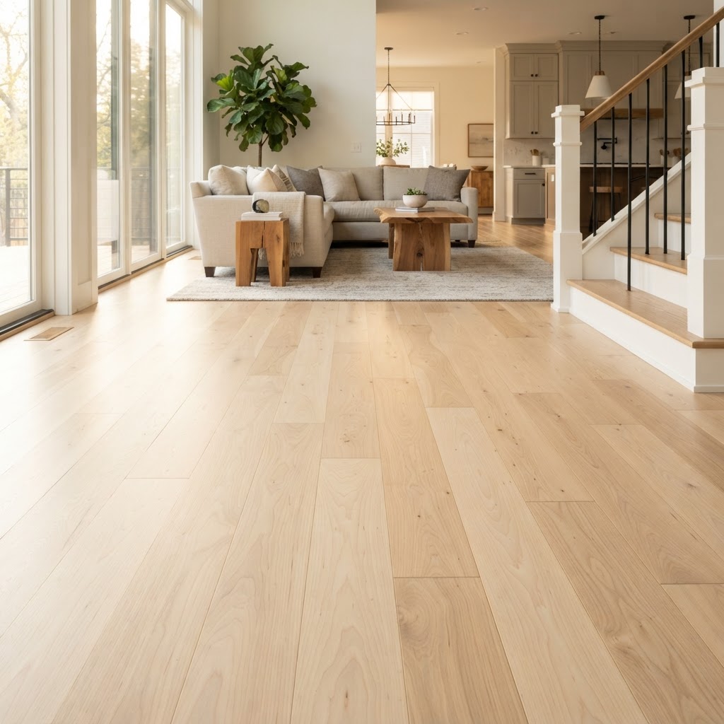 Hard Maple Flooring installed