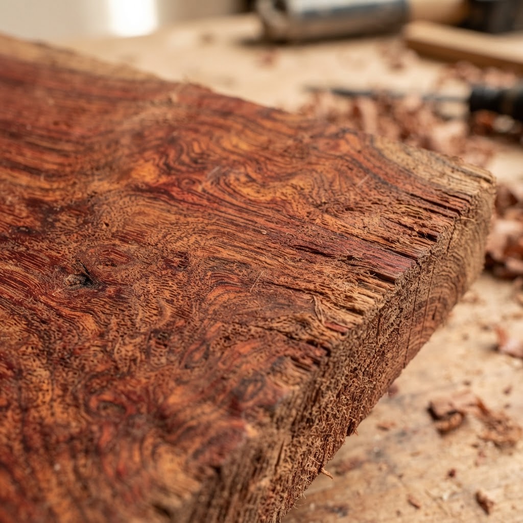 Bubinga wood grain