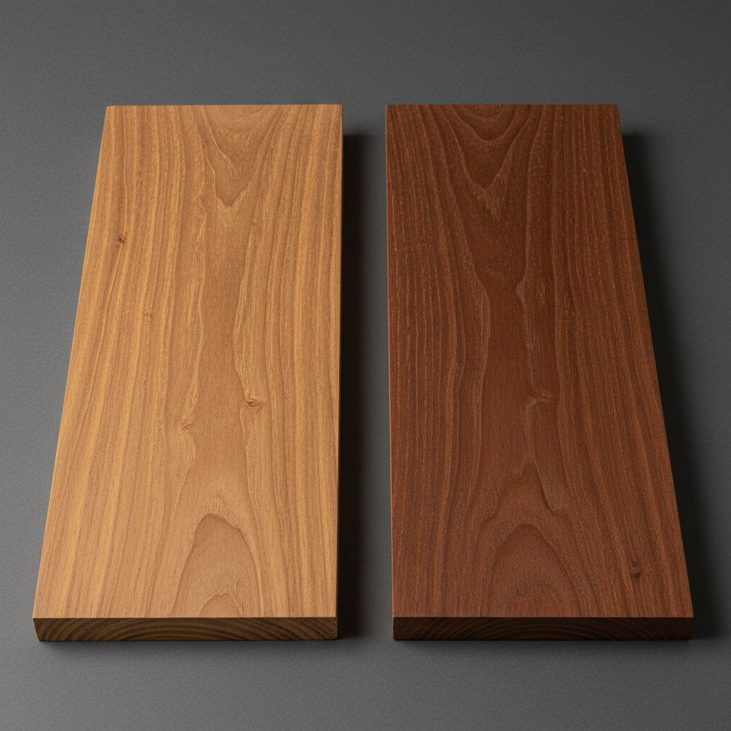 Kebony vs Ipe wood grain comparison