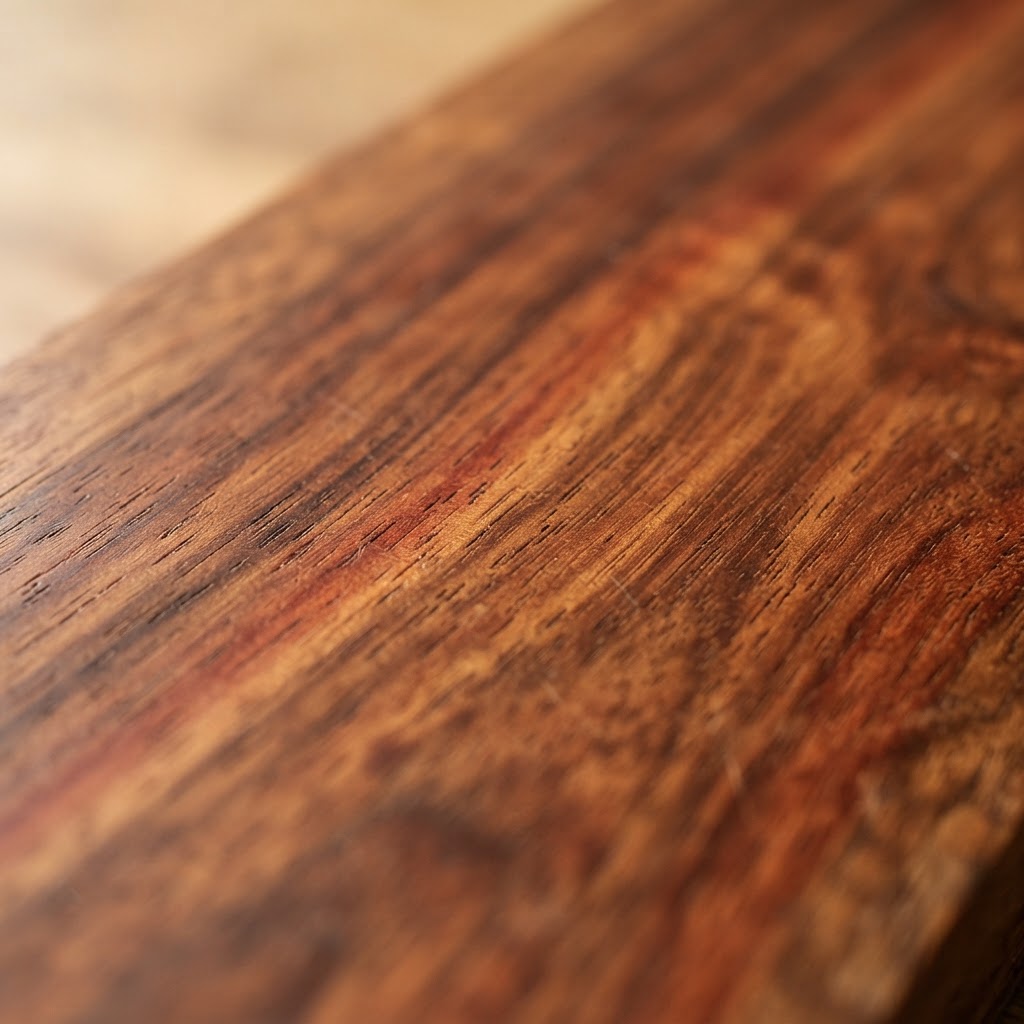 African Mahogany (Khaya) wood grain detail