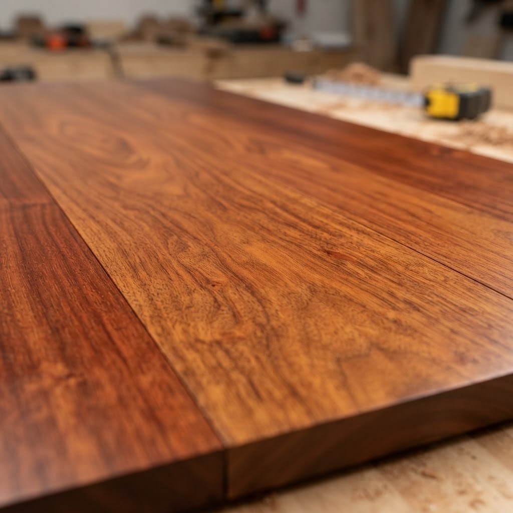 Brazilian Cherry (Jatoba variant) finished surface