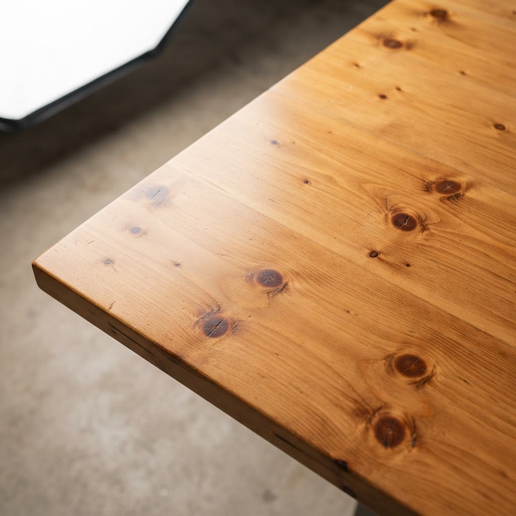 Knotty Pine finished surface