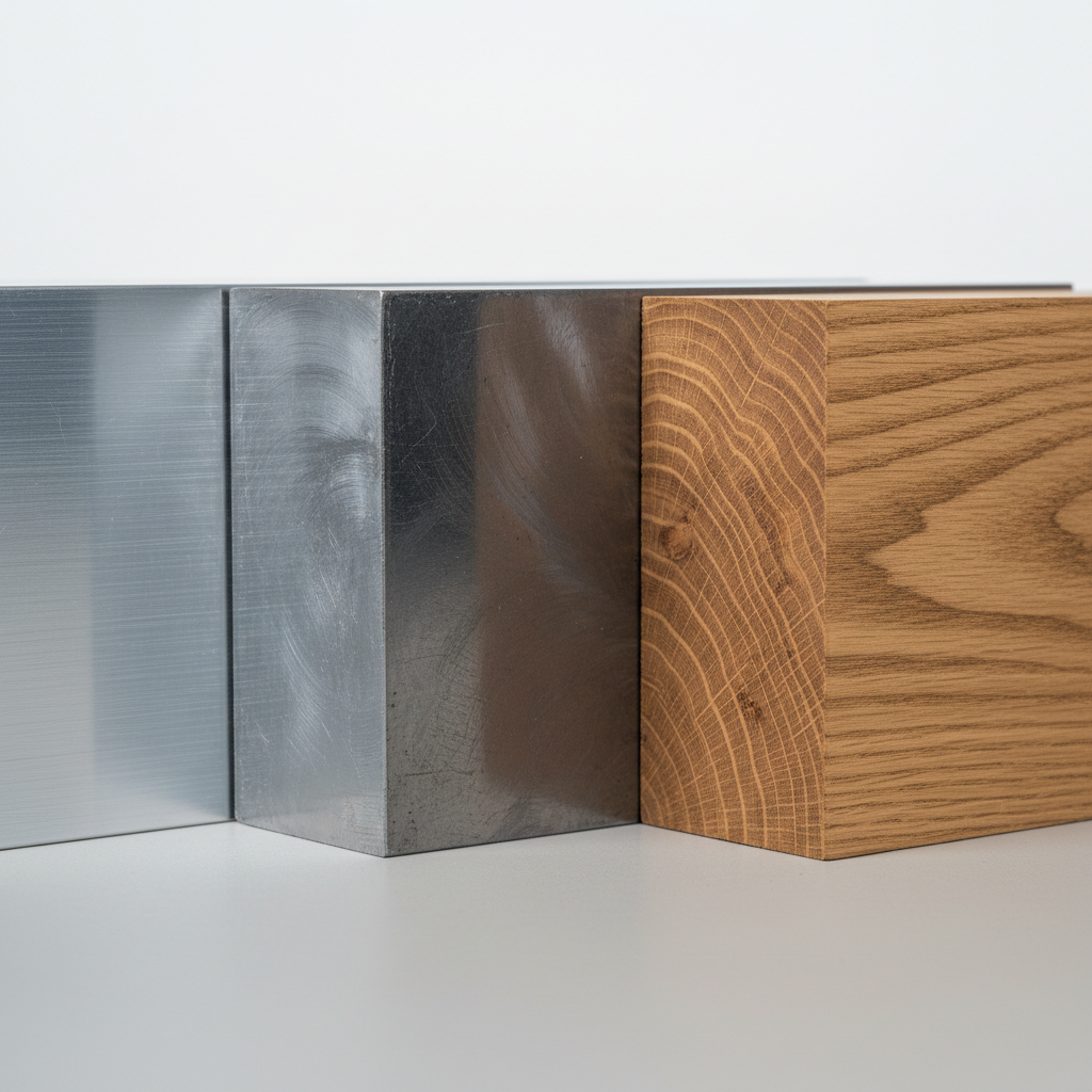 Metal (Aluminum/Steel) vs Wood wood grain comparison