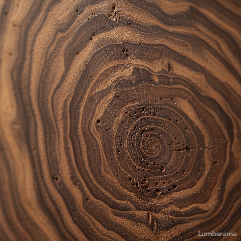 Black Walnut wood grain detail