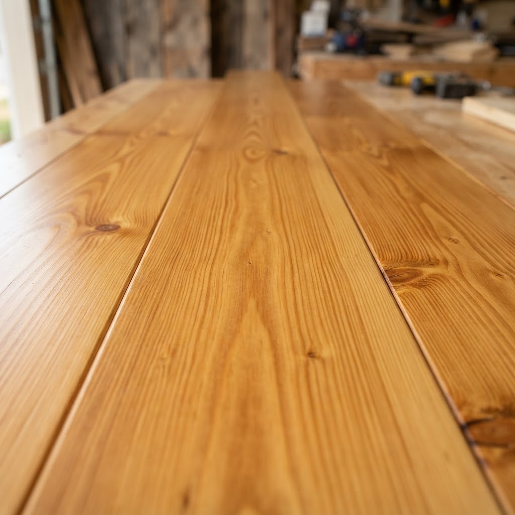 Southern Yellow Pine finished surface