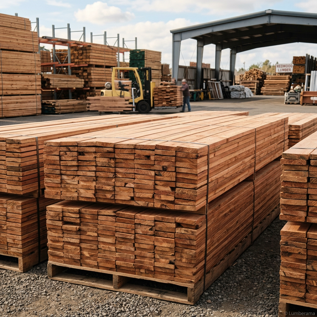 Redwood Fencing installed