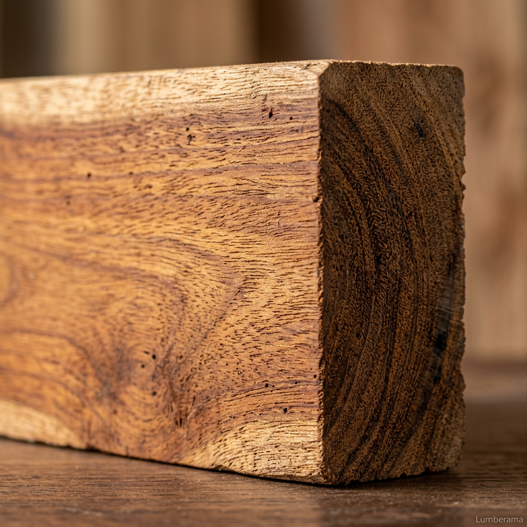 Cumaru wood grain detail