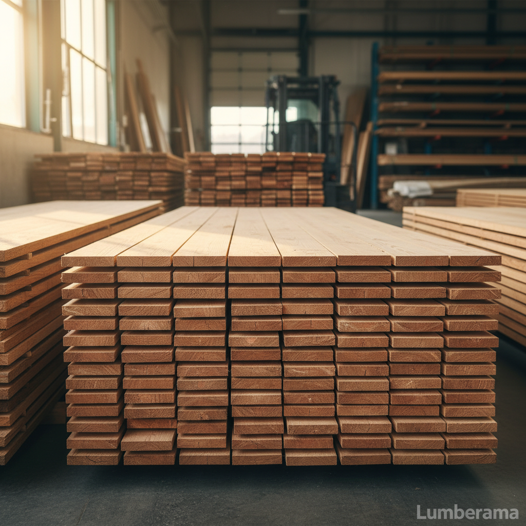 Alder hardwood lumber