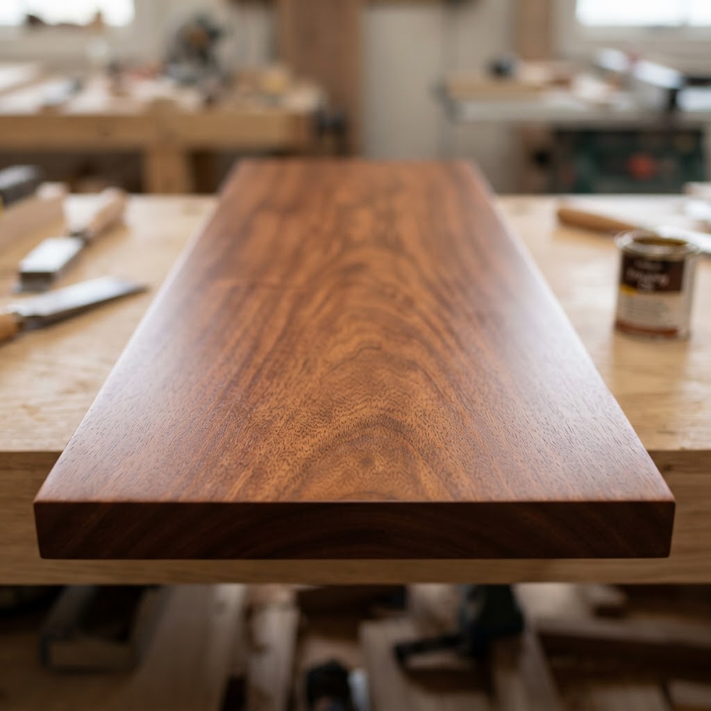 Tanguile/Philippine Mahogany finished surface
