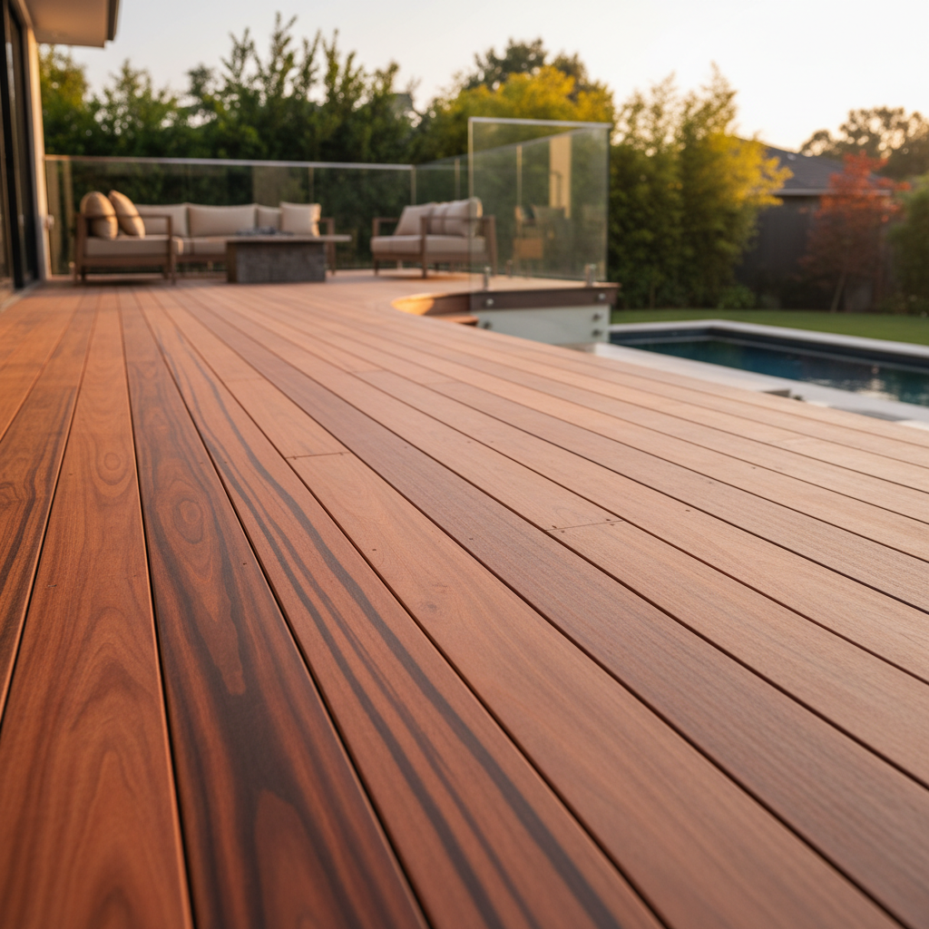 Tigerwood Decking installed