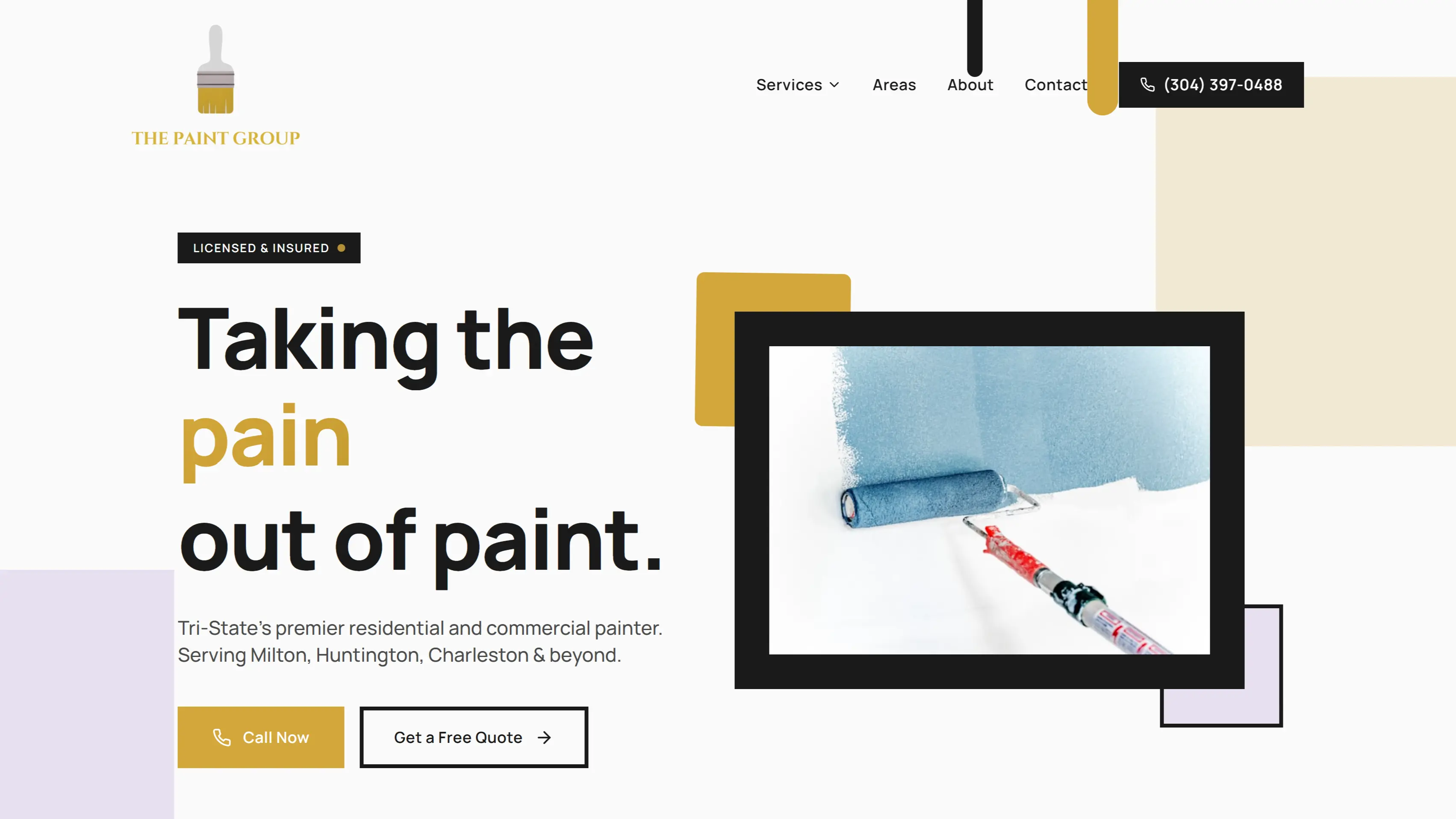 The Paint Group website screenshot