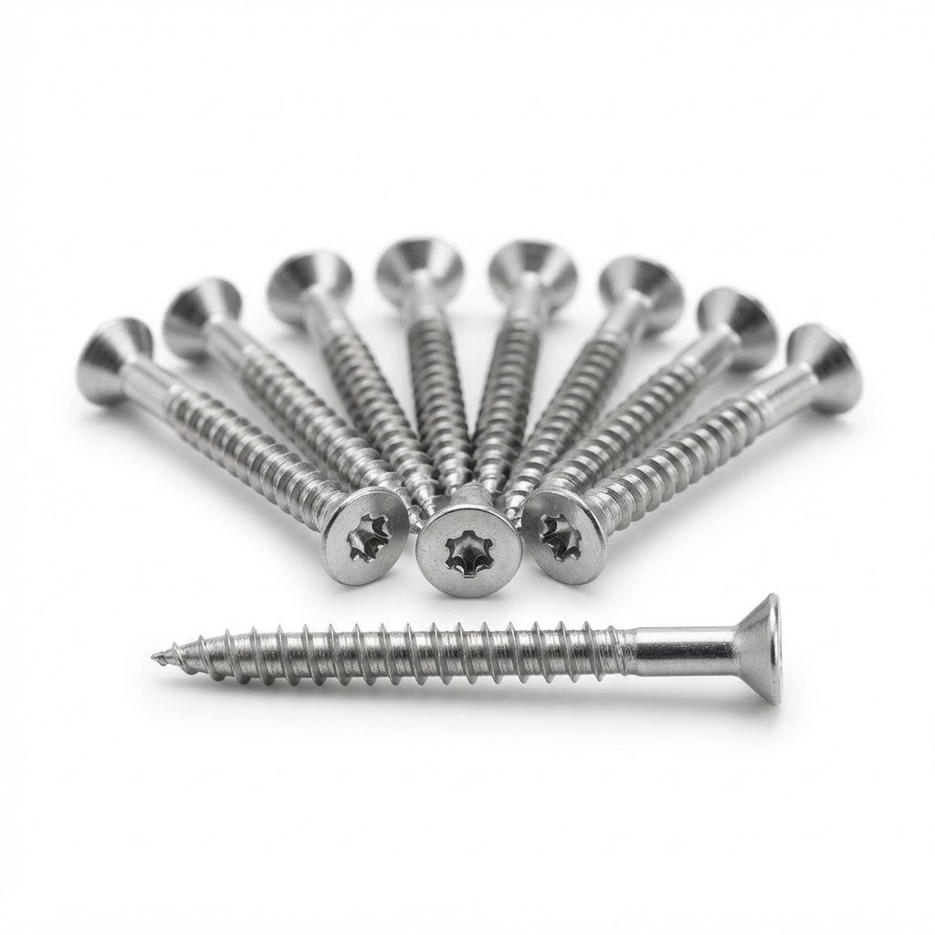 Representative image of #8x2-1/2" Stainless Steel Trim-Head Deck Screws by DeckWise — not the actual product photo