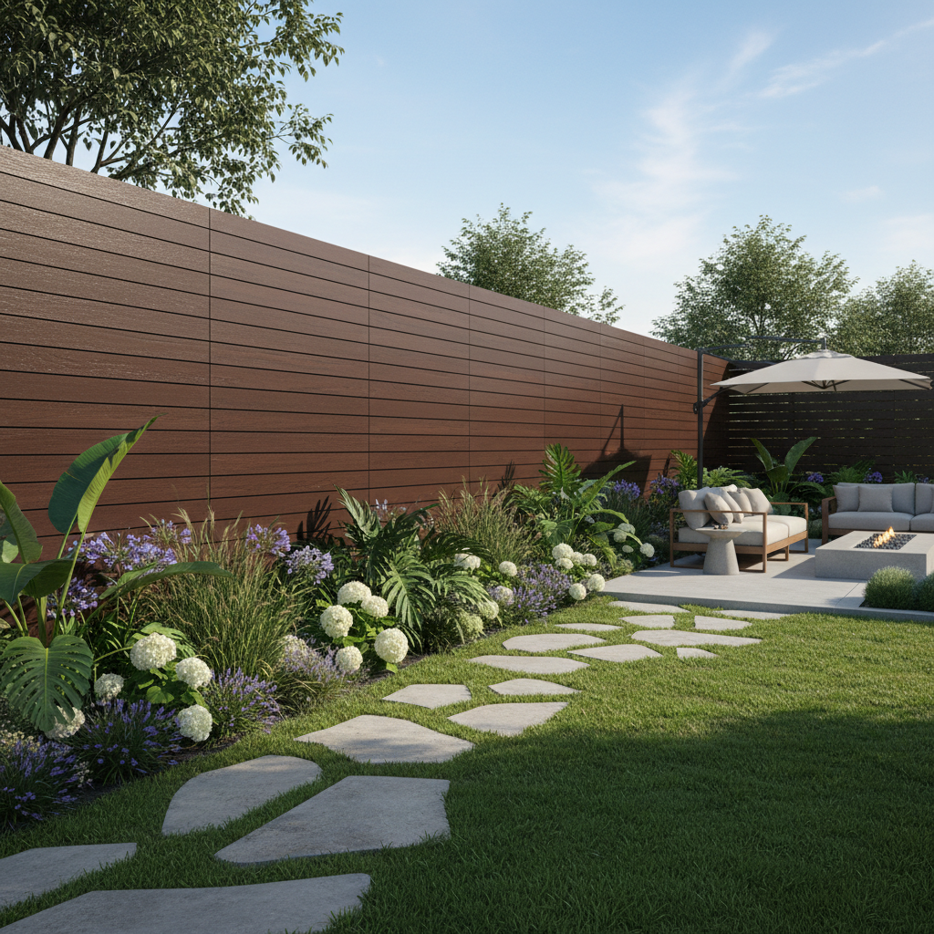 Ipe hardwood fence installed