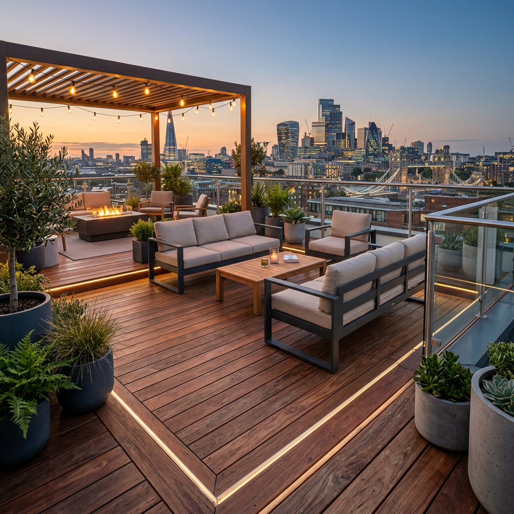 Rooftop Deck Ideas and Benefits Using Hardwood