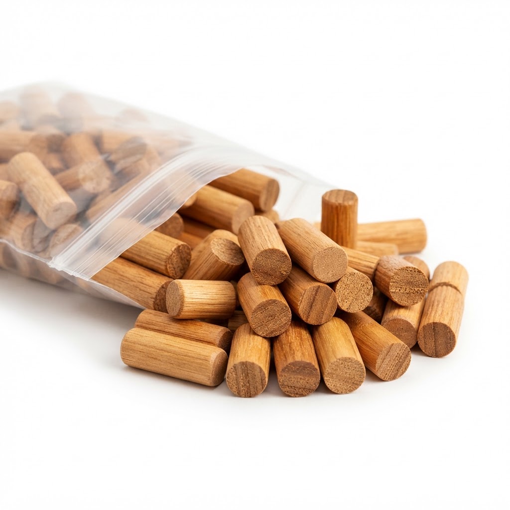 Representative image of Smooth Hardwood Plug – Teak, 100 Ct. by DeckWise — not the actual product photo