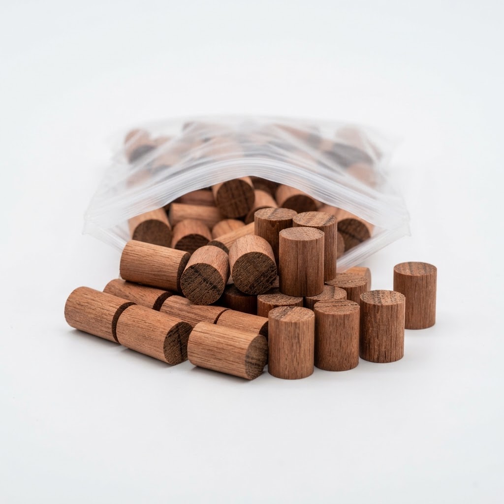 Representative image of Smooth Hardwood Plug – Red Balau, 1750 Ct. by DeckWise — not the actual product photo