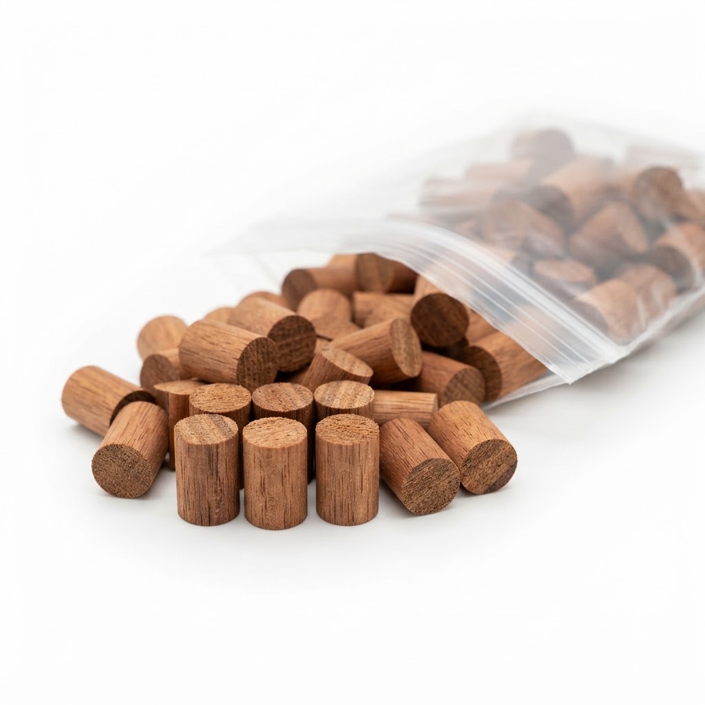 Representative image of Smooth Hardwood Plug – Red Balau, 100 Ct. by DeckWise — not the actual product photo