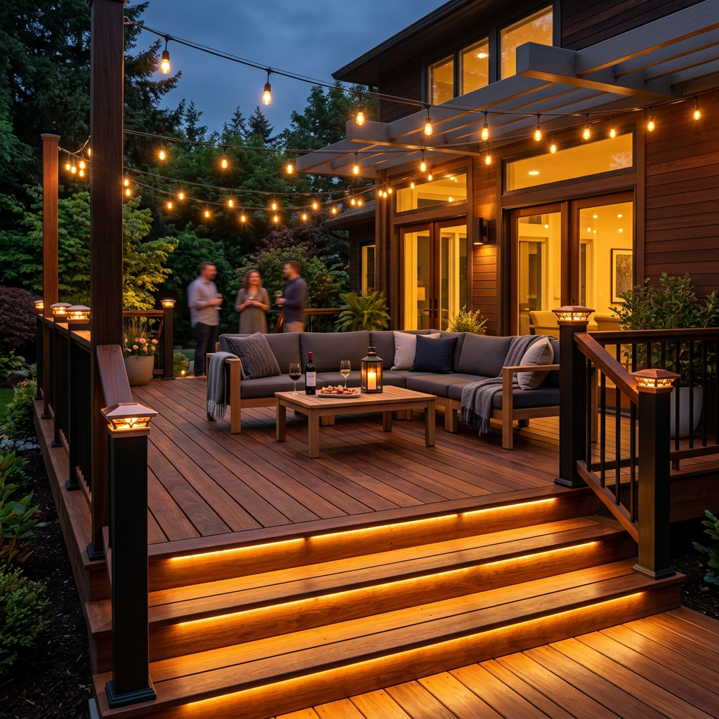 Deck Lighting Ideas for Hardwood Decks: Safety, Style & Ambiance