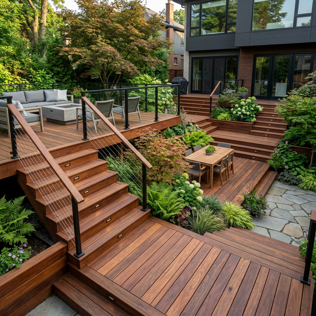 Multi-Level and Tiered Hardwood Deck Design Guide