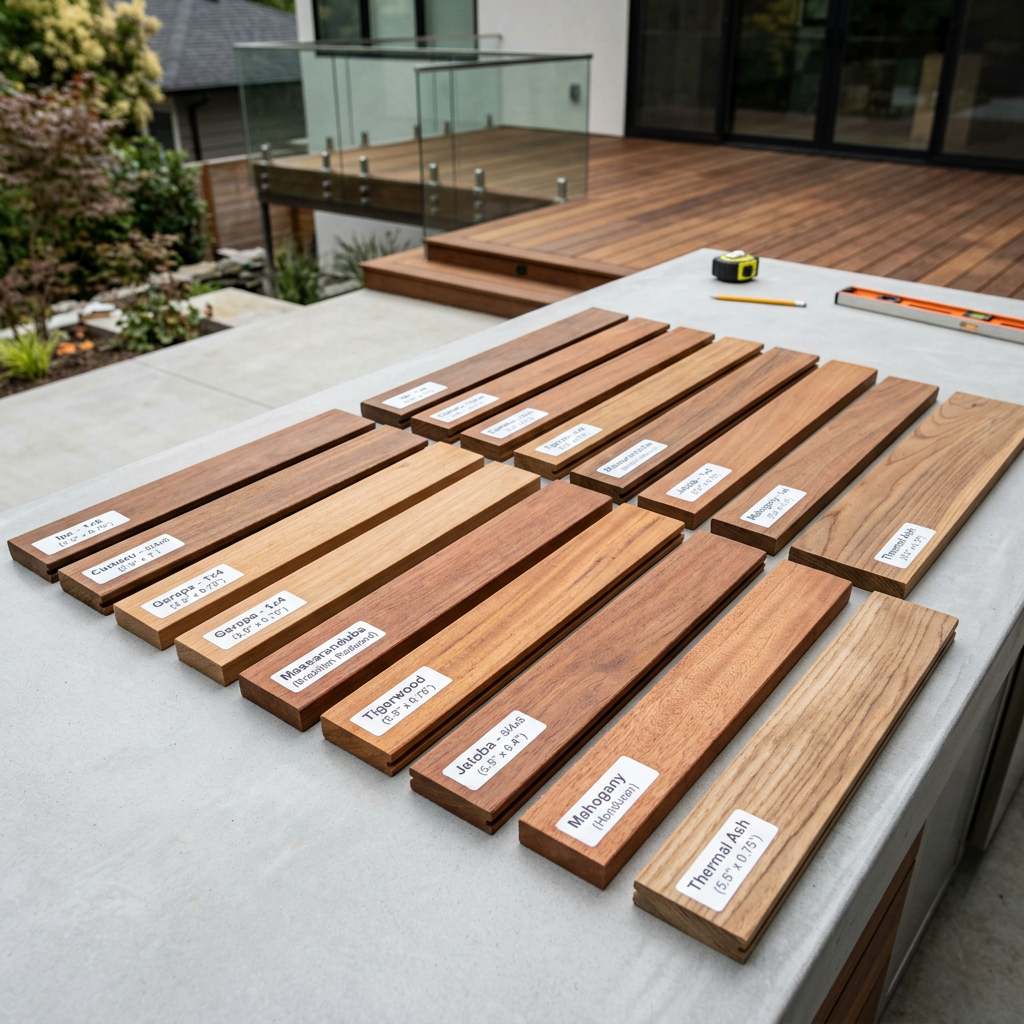 Choosing the Right Deck Board for Your Project: Size, Profile, and Species Guide