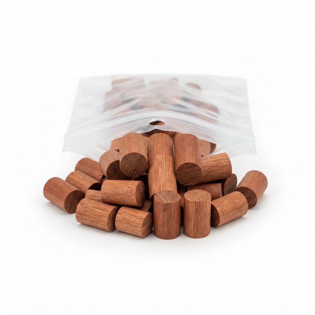 Representative image of Smooth Hardwood Plug – Red Balau, 1050 Ct. by DeckWise — not the actual product photo