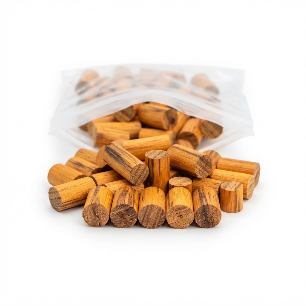 Representative image of Extreme Plug® Ribbed – Tigerwood, 1750 Ct. by DeckWise — not the actual product photo