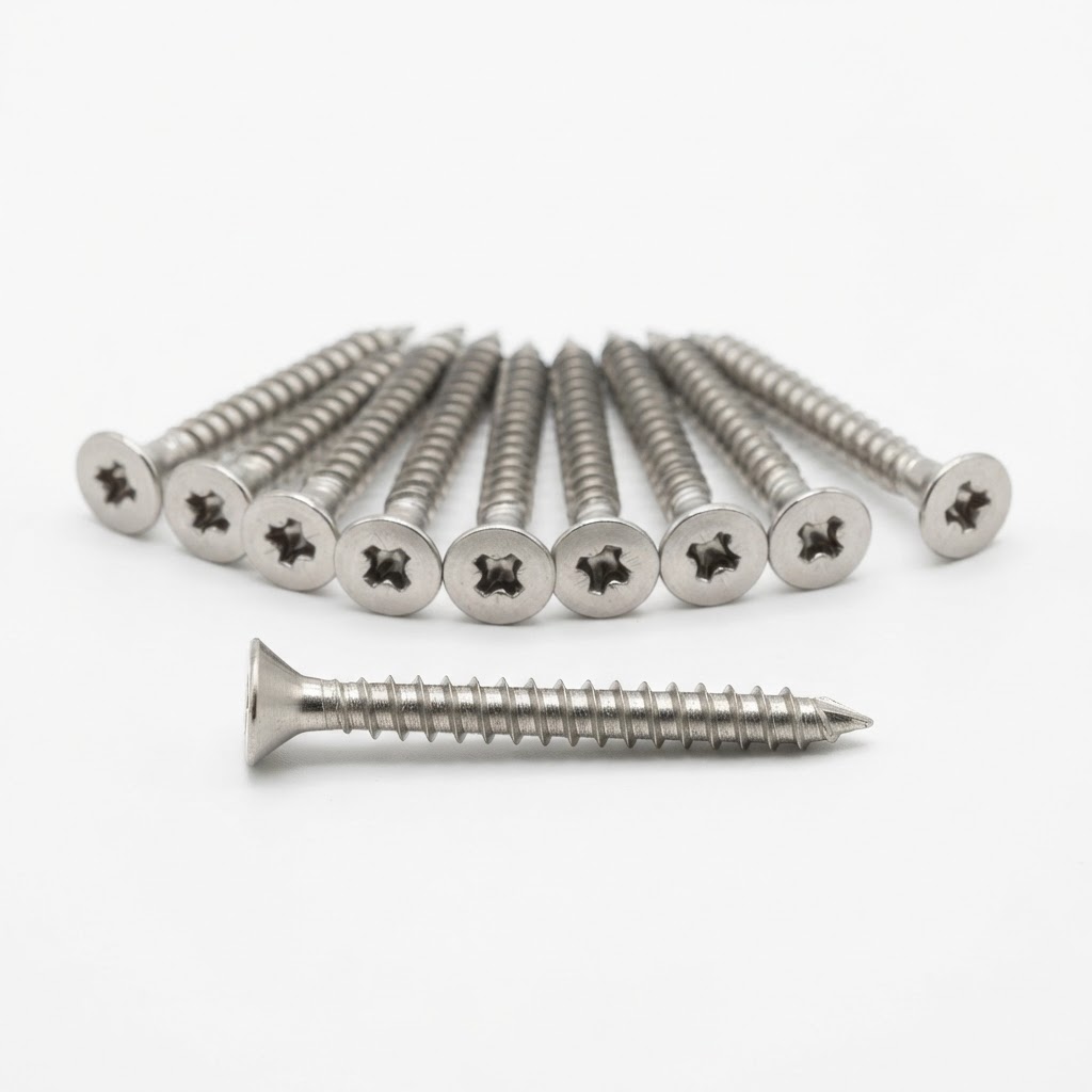 Representative image of #8x1" Stainless Steel Trim-Head Deck Screws — not the actual product photo