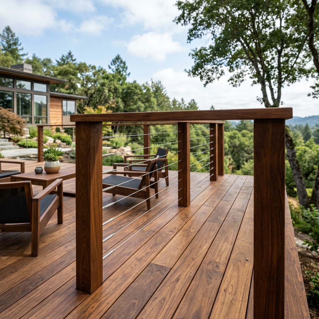 How to Match Deck Railing Style to Your Hardwood Species